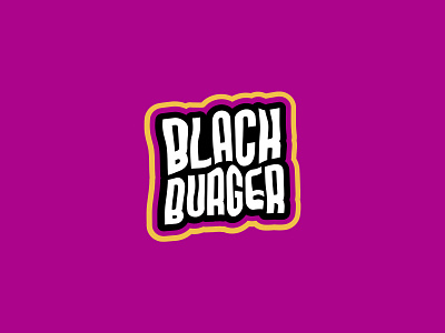 Black Burger branding design graphic design illustration logo typography