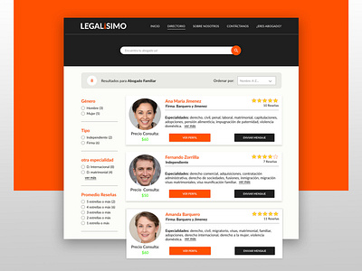 Website Design - Legalísimo