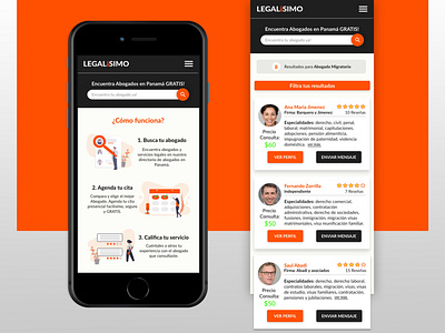 Website Mobile View - Legalísimo