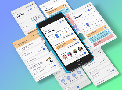 Collaboration Calendar app app app design calendar calendar design design microinteraction ui uidesign ux ux design uxdesign