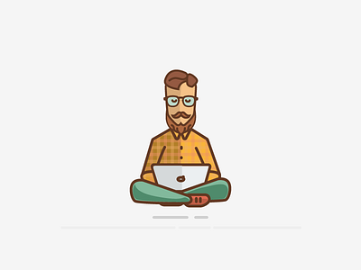 Meditation character guru illustration meditation