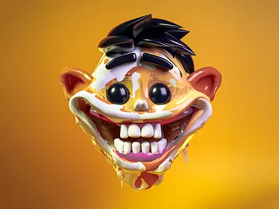 Teaching 3D with creepy smile in Blender blender blender 3d cartoon cg creepy cute illustration illustrator teaching