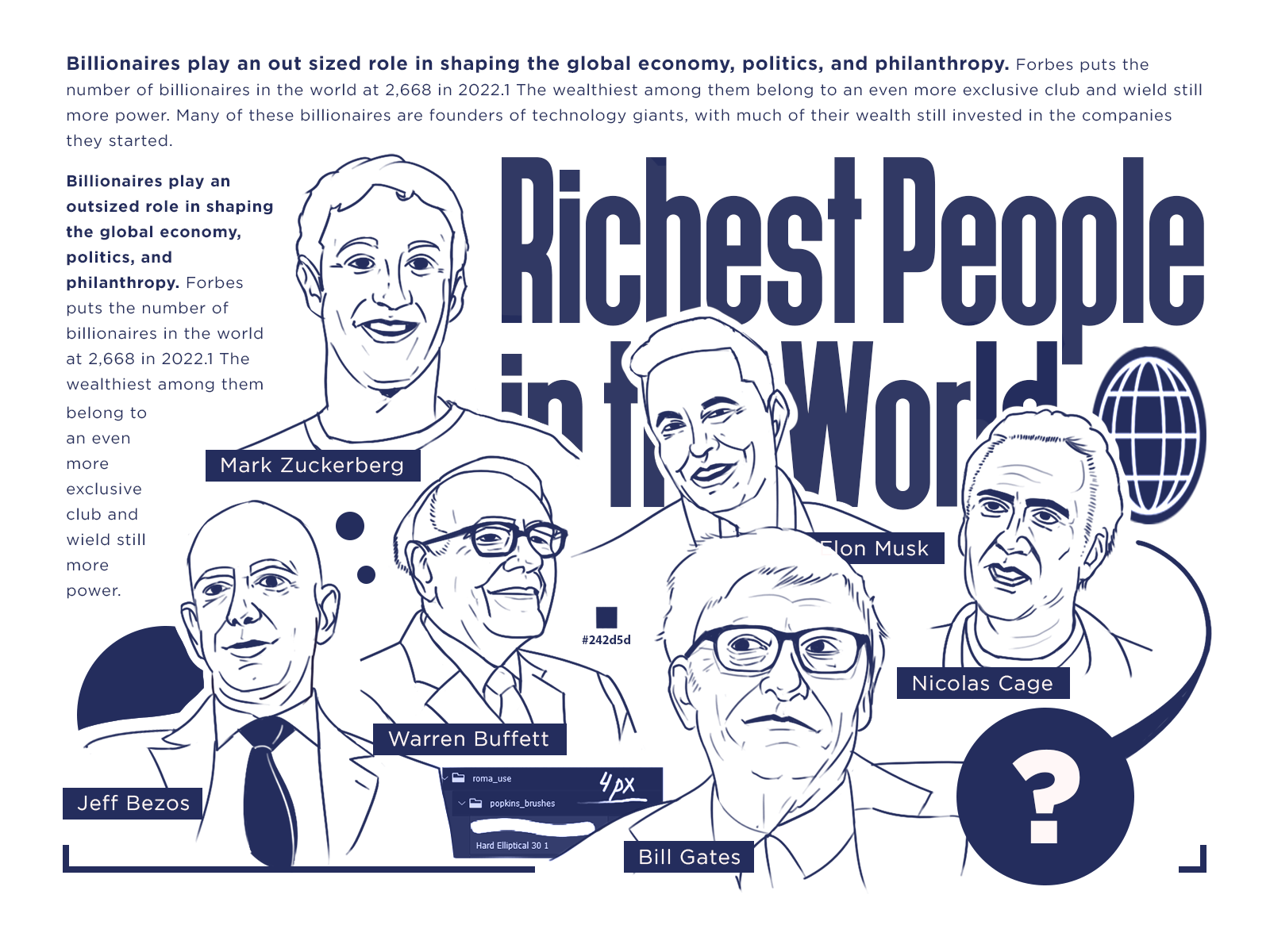 Richest People in the World by Blessomit on Dribbble