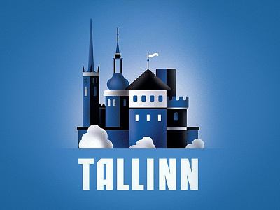 Tallinn city flat illustration tallinn vector