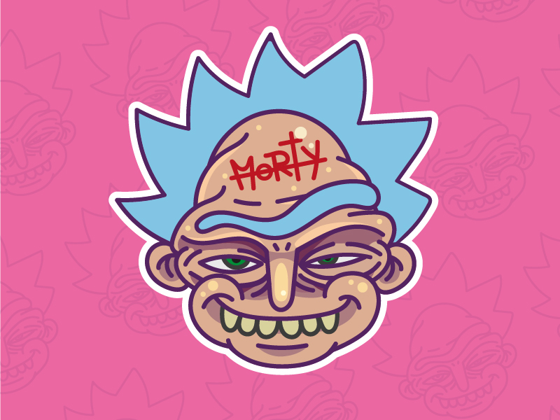 Rick Sanchez adult swim illustration rick and morty rick sanchez vectorart