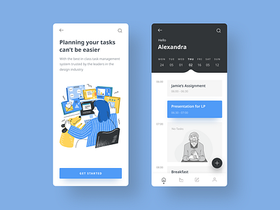 Planner UI Concept dashboard design ui ux