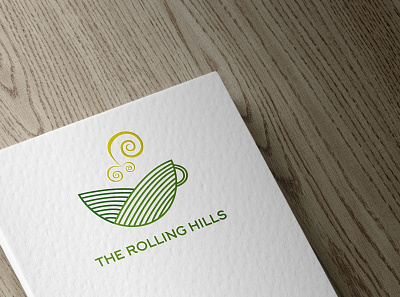 The Rolling Hills - Logo Design for a Mock Tea Seller brand brand design brand identity branding branding design design flat illustrator logo logo design logodesign logos logotype vector
