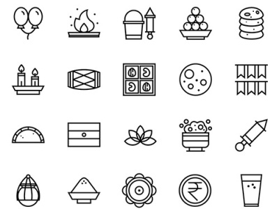 Holi Festival - Icon Pack by Sonika Agarwal on Dribbble