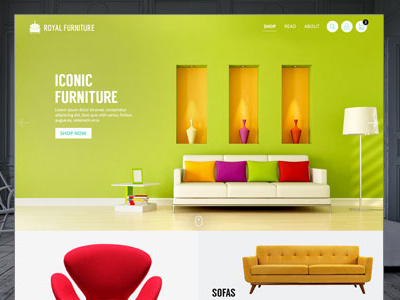 Furniture Website Design colours design flat furniture india ui ux web website