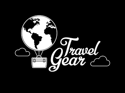 Travel Gear - Logo Design design design art designer flat gear graphic design illustrator logo logo design logodesign logos logotype travel travel agency travel app traveling travelling vector