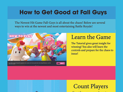 Fall Guys Get Good Infographic tutorial