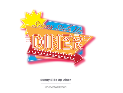 Sunny Side Up Diner branding design digital illustration digitalart illustration logo vector