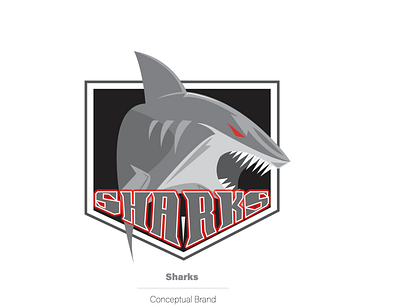 Sport Sharks branding design illustration logo vector