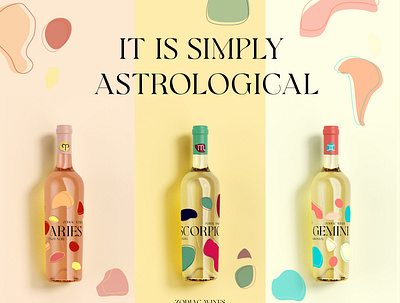 Zodiac Wines Ad branding design graphic design logo vector