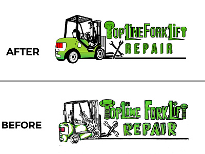 TopLine Forklift Repair OH R6 SK 01 design designs illustration logo vector