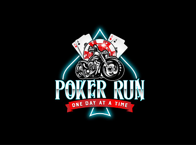 Poker Run SK branding design designs graphic icon illustration logo vector