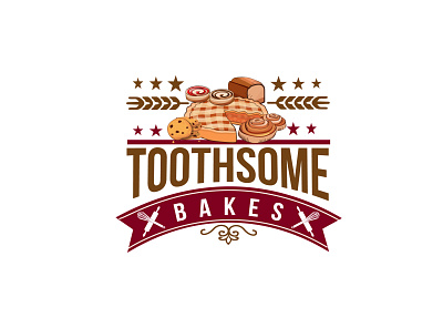 Toothsome Bakers branding design designs graphic icon illustration illustrator logo vector