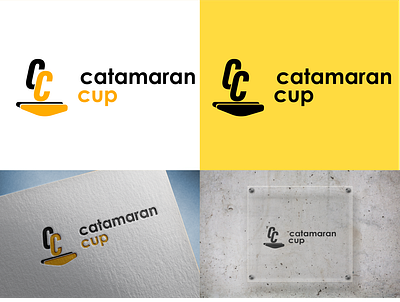 catamaran cup project clean design illustrator logo