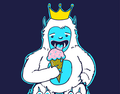 Chill Dude Yeti illustration