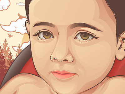 Cute Baby adobe illustrator artist baby cute design eyes illustration vector vectorillustration