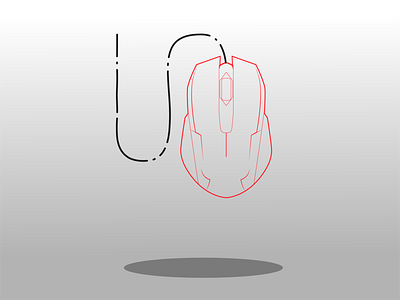 My New mouse (WireFrame) adobe illustrator artist design flat graphic design illustration mouse vector