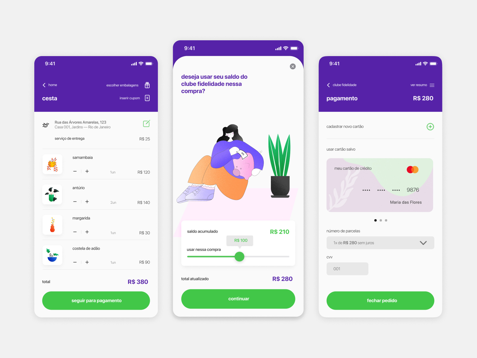 Payment Flow | App by Maria Paula Damasceno on Dribbble