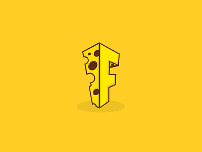 F cheese art branding design icon illustration illustrator logo typography vector