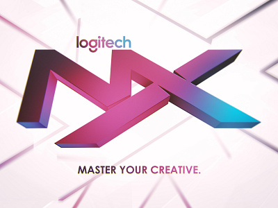 Logitech "Design to the MX" Contest Entry branding contest design graphic design icon illustrator logi logitech logo master series minimal mx typography vector
