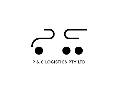 P & C Logistics Branding branding concrete design identity identity design letter c letter c logo letter p letter p logo logistics logistics logo logo logodesign logotype mark symbol transport transport logo truck truck logo