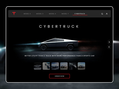 Cybertruck landing page cybertruck landing page tesla web design website