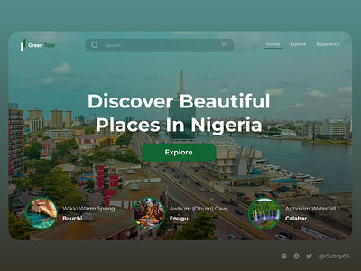 Discover Nigeria landing page nigeria place tour tourism tourism guard travel travel agency travel landing page website