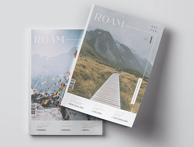 Roam Magazine adventure magazine print design roam travel