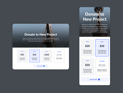 Donate Web Block charity donate donation fund give giving web design
