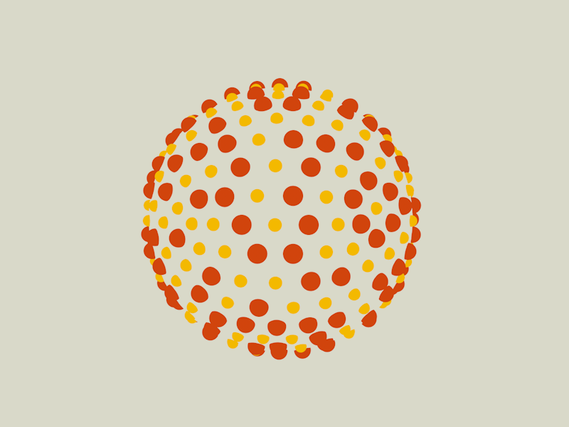 Blob.2 2d 3d blob cinema 4d dots flat sphere