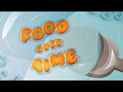 [FOT] - Title design food illustration over styleframe time title