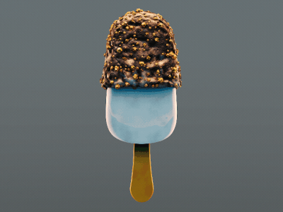 Choco Popsicle 3d c4d chocolate food ice cream popsicle spinning
