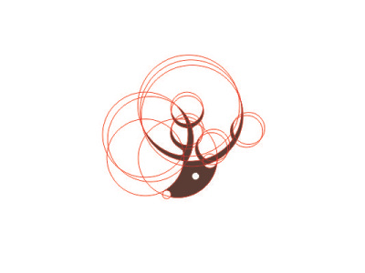 Cute Deer Logo branding curves curveslogo design flat icon illustration logo minimal vector