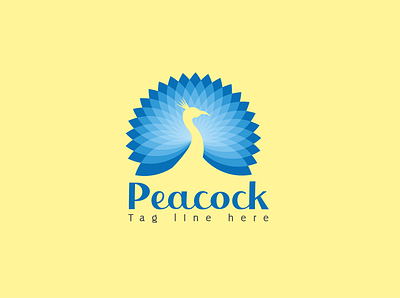 Peacock logo abstract logo app brand icon illustration logo logo design logotype typography vector youtube channel