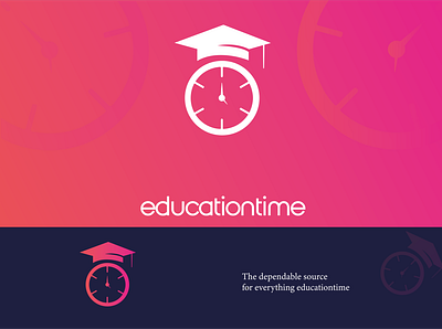 educationtime logo abstract logo app brand design icon illustration logo logo design logotype typogaphy web youtube