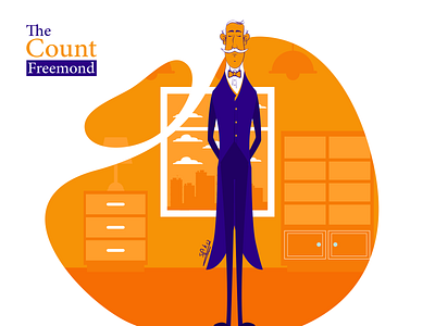 The Count Freemond 01 character design icon illustration logo ui ux vector web design website