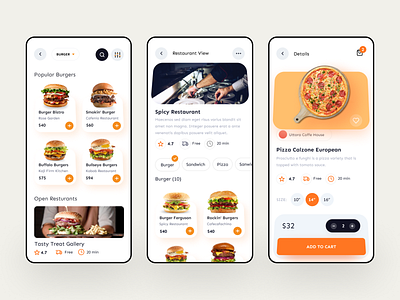 Food Delivery Mobile App ( Behance Case Study ) by Halal Lab on Dribbble