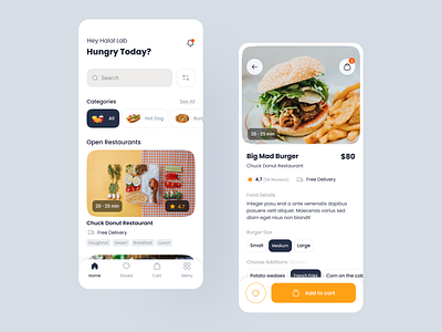 Food Ordering App by Halal Lab on Dribbble