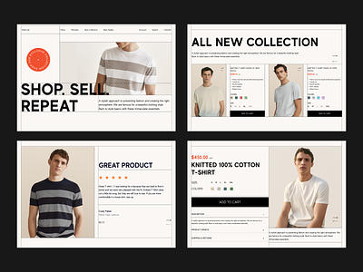 Layout Study branding case study ecommerce grid shopping typogaphy web design website