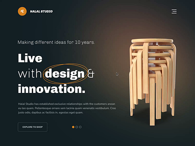 Furniture Website aftereffects animation clean ecommerce furinuture illustration layout minimal shop trendy typogaphy ui ux web design website