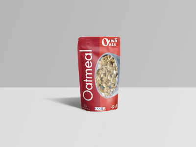 Oatmeal Packaging Design branding design flat graphic design illustration illustrator mockup package design vector