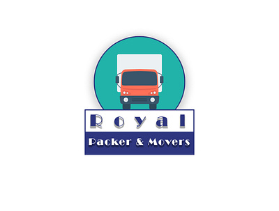 Royalpacker mover design illustration logo typography