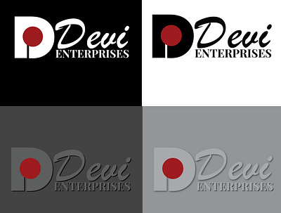 DeviEnterprises logo1 design icon illustration logo typography
