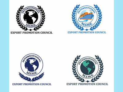 MSME International Promotion council logo illustrator logo