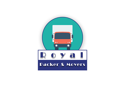 Royalpacker mover design illustration logo typography