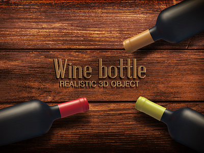 Wine bottles on old wooden background. Vector background design illustration old vector vintage wine wood